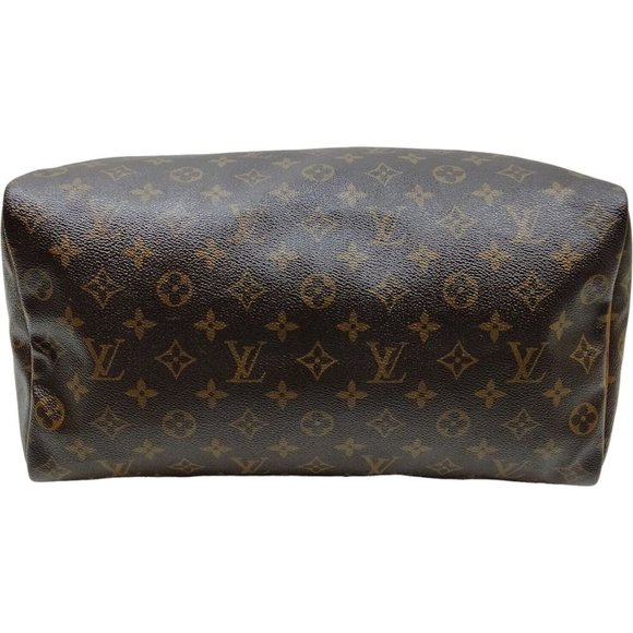 916297M Louis Vuitton Satchel Bag Speedy 35 Brown Monogram - Picture 5 of 12